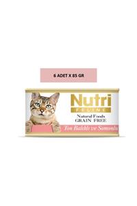 Nutri Feline Tahılsız Ton Balıklı&somonlu Yaş Kedi Maması 85gr X 6 Adet Eksprespet