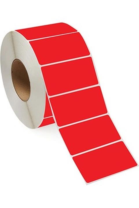 Elit Barkod Etiketi 40x60 Termal Kırmızı 1000 Li