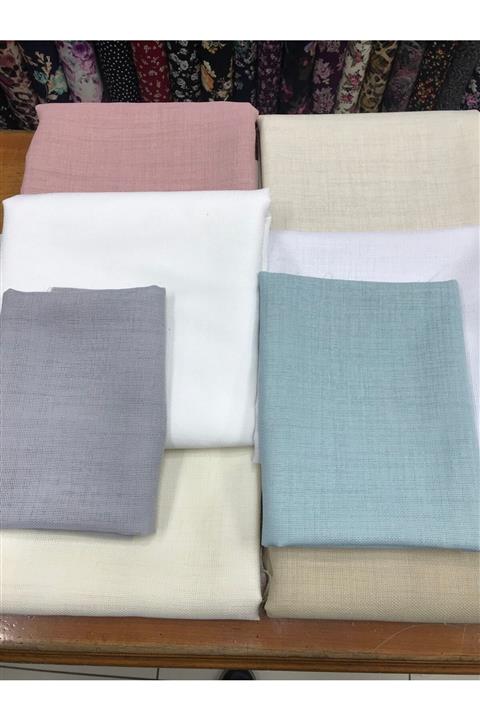 etuval Linen Etamin Punch Ve Pano Kumaşı Pudra 75x160