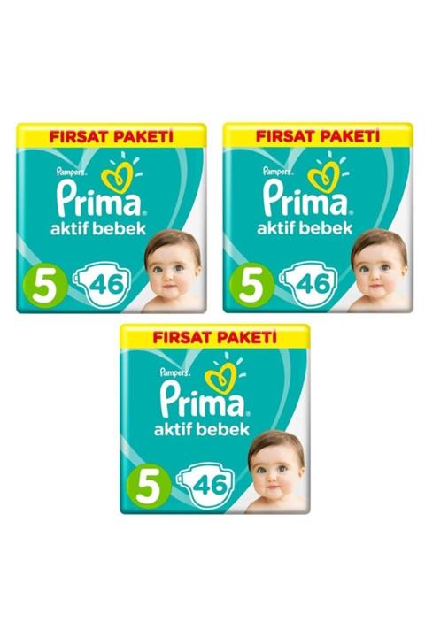 Prima Bebek Bezi Junior 5 Numara 138 Adet 46x3 Adet
