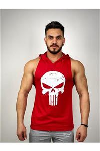 BLACK - Punisher Kapşonlu Fitness Atleti