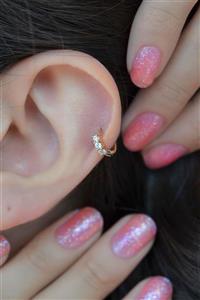 Sacce Scarves&Accessories Üçtaş Halka Tragus Helix Kıkırdak Piercing