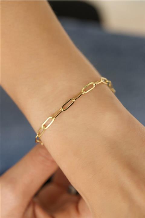 Başbuğ Mücevher 14 Ayar Altın Ataç Bileklik