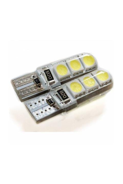 Eymen T10 Park Led Silikonlu 12v T10 Yüksek Işık Park Led Ampülü