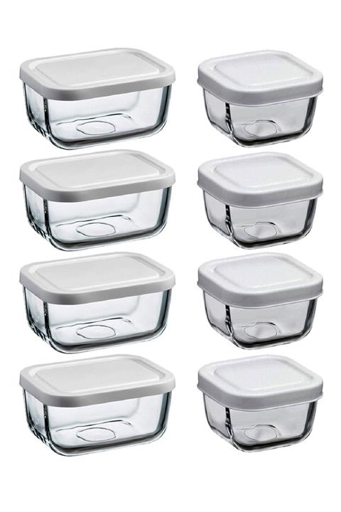 Paşabahçe 8'li Cam Saklama Kabı Seti  UPBND00352