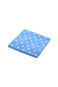 whiteavm Peçete Puantiyeli Mavi 33x33 Pk20