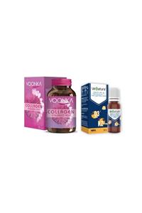 Voonka Collagen Hyaluronic Acid Kolajen 32 Tablet + Venatura Vitamin D3 Ve K2 Vitamini 20 Ml Damla