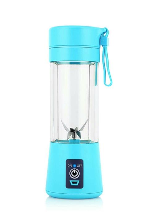 Amasra Usb Şarjlı Profesyonel 6 Bıçaklı Portatif Taşınabilir El Blender 380 ml Mavi
