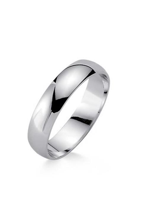 Bilezikci 14 Ayar Beyaz Altın Evlilik Yüzüğü