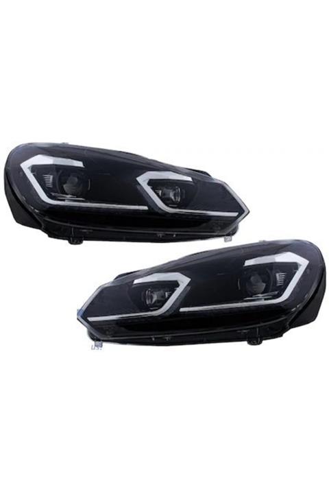 autogp Vw Golf 6 Ön Far Lambası J Led Bi-xenon Mercekli 2008 / 2013