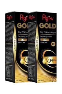 AGISS Gold Tüy Dökücü Krem 100 ml X2