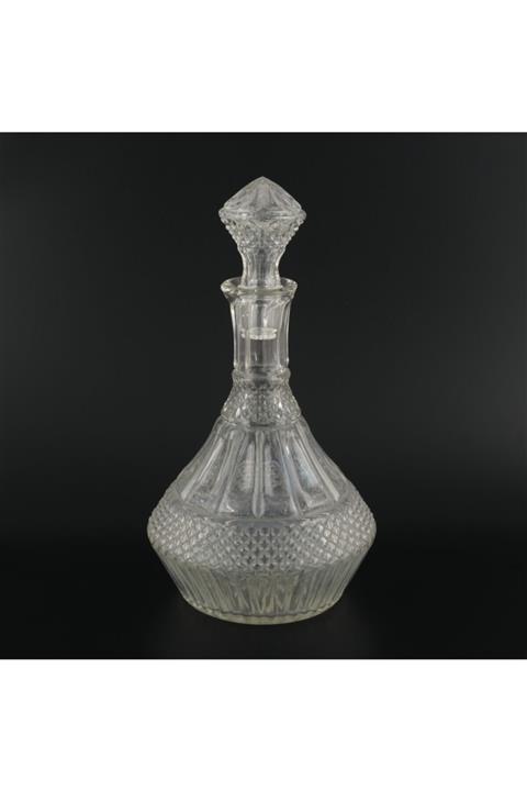 Dilşen Antika Vintage Bulgar Cam Karaf 1980 Li Yıllar