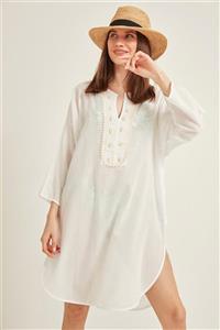 onmygoodness Plaj Elbisesi - Mermaid In Creamy