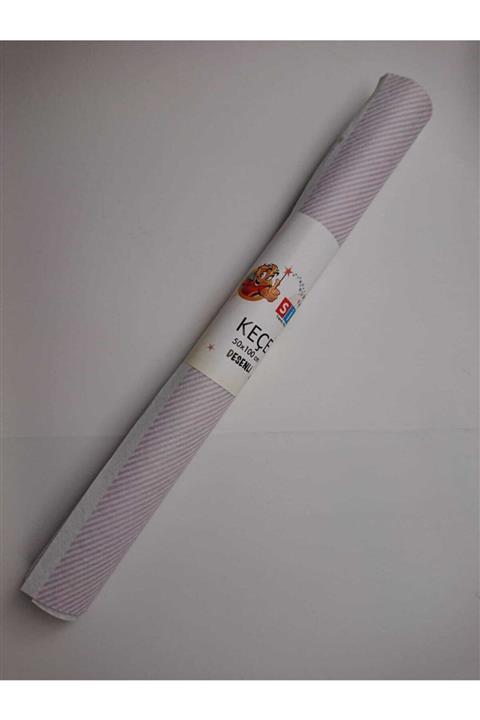 RASYONEL Renkli Desenli Keçe-pembe Çizgi Desenli