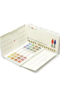 ST. PETERSBURG St Ptersburg Artısts Watercolours Set 24 Pans Plastıc Box P