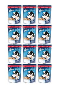 Purina Purina Felix Sığır Etli Pouch Yaş Kedi Maması 100Gr 12AL 10ÖdeCNDST1200FSE