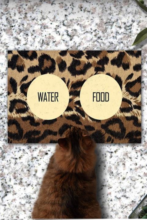 BY MERT Kedi Köpek Mama Eğitim Paspası Ve Beslenme Altlığı Leo