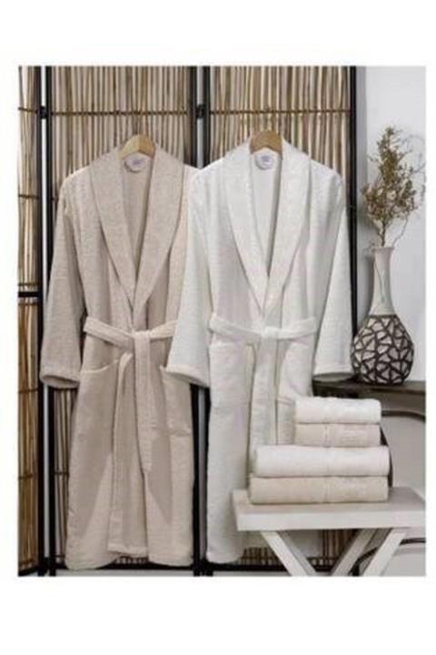 Soley Verda Jakarlı Aile Bornoz Seti