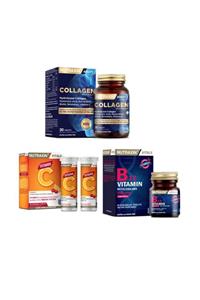 Nutraxin Hidrolize Kolajen 1050 Mg 30 Tablet + B12 Vitamini 60 Dilaltı Tableti+c Vitamini 28 Çiğneme Tableti