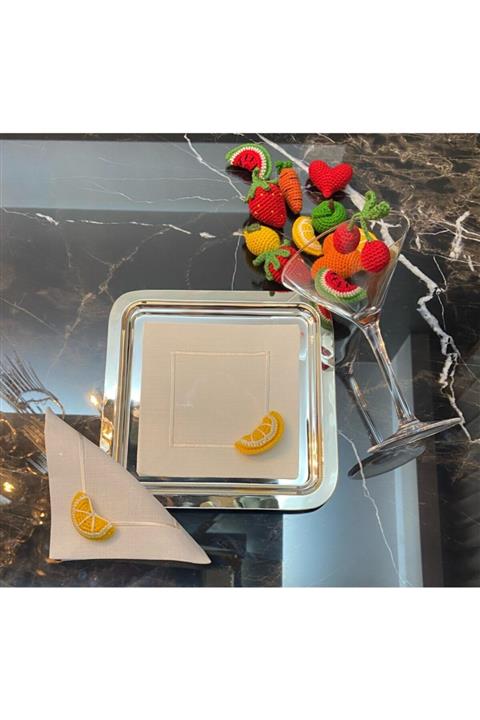 ELİTHOMEDEKOR Kokteyl Peçetesi Meyveli 2 Adet