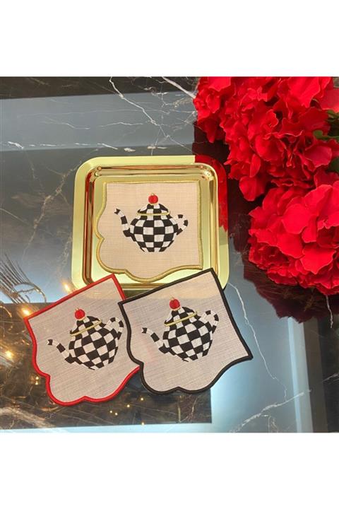 ELİTHOMEDEKOR Kokteyl Peçetesi Demlik Model 3 Lü