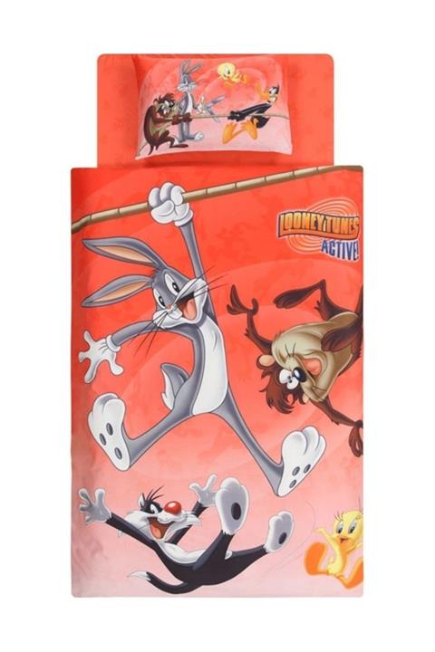 Taç Lisanslı Lonney Tunes Flaing In Red Nevresim Takımı