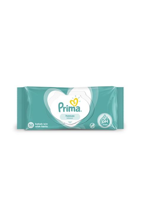 Prima Islak Havlu - Ilk Günden Itibaren - Hassas Ciltler Için - 52 Yapraklı