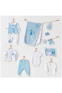 andywawa Bebek Hastane Çıkışı 10 Pcs Newborn Set Cute Whale