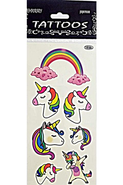 KozmoParti Unıcorn Geçici Dövme Seti