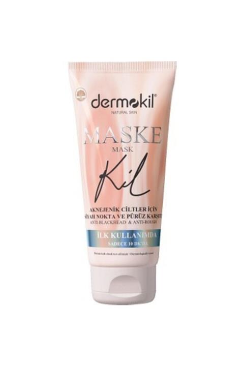 Dermokil Aknejenik Ciltler Için Siyah Nokta Ve Pürüz Karşıtı Kil Maskesi 75ml