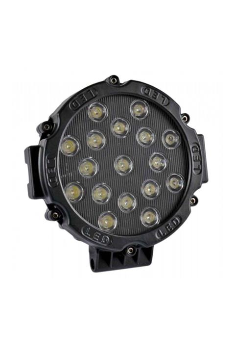 BTM OTOMOTİV 51 Watt 17 Ledli Off Road Sis Gündüz Farı Projektör Lambası 17 Cm