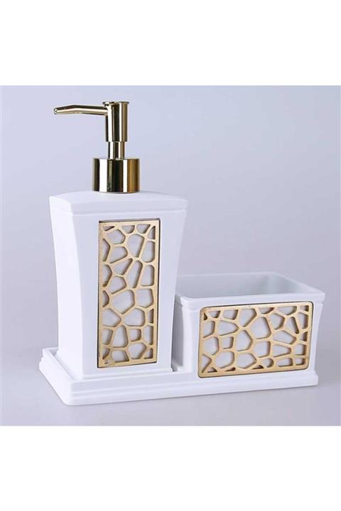 By Selim Siena Mutfak Sıvı Sabunluk Beyaz Altın