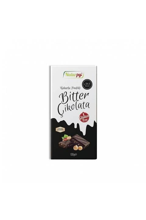 Naturpy Glutensiz Kakaolu Fındıklı Bitter Çikolata