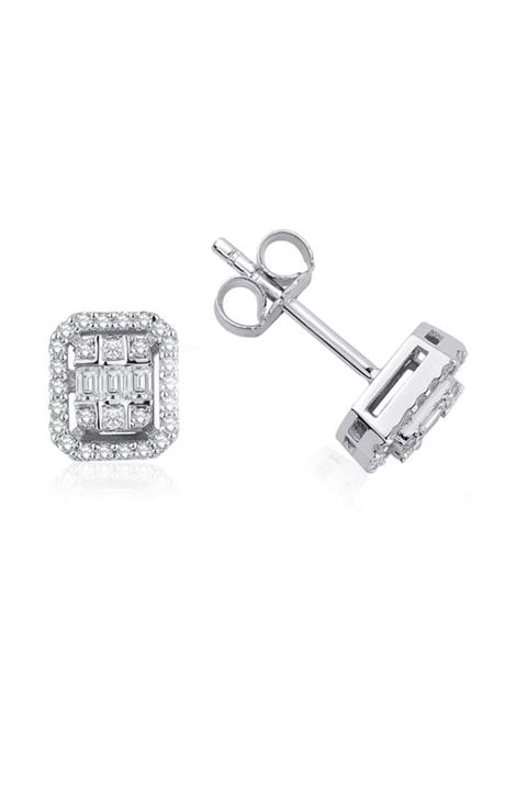 Sarrafoğlu Baget Küpe 0.60 Karat