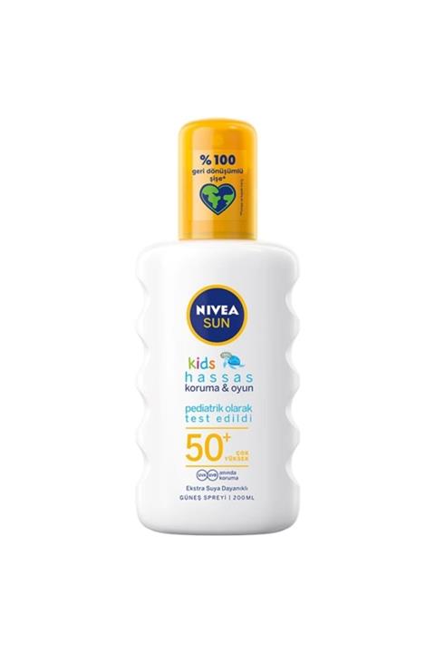 Nivea Mihrimah Sultan Sun Kids Hassas Koruma Güneş Spreyi Kokusuz Spf 50 200 ml