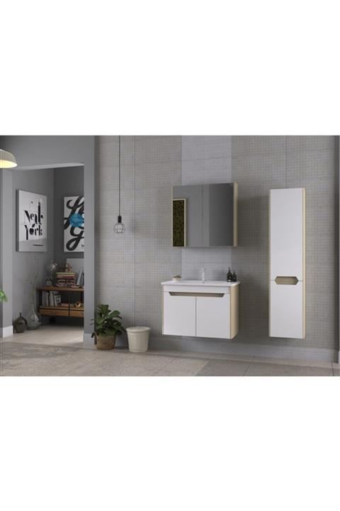 BIANI Urla 80 Cm Banyo Dolabı