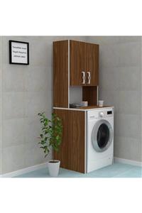 Kenzlife çamaşır makinesi dolabı raisa cvz 180*066*60 gri kulp banyo ofis