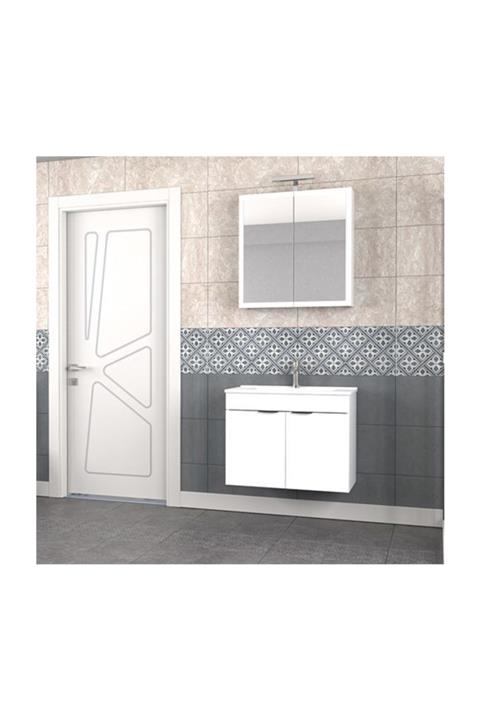 BIANI Biani Fix Loft 75 Cm Banyo Dolabı Renk Mat Beyaz