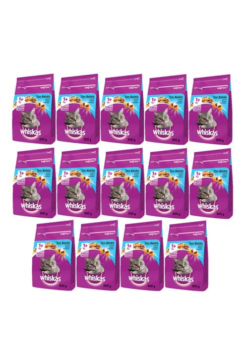 Whiskas Ton Balıklı Kuru Kedi Maması 1+ Yaş 300 gram (14 ADET)