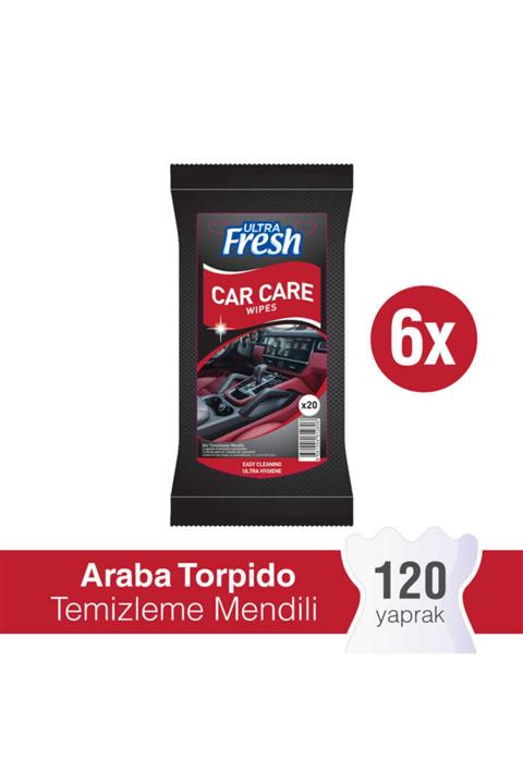 Ultra Fresh Araba Torpido Temizleme Mendili 6 x 20 Yaprak