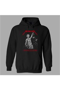 nrage Unisex Siyah Metallica And Justice For All Hoodie