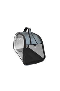 Maxisol Flybag Spor Şeffaf Sarı Kedi Ve Köpek Taşıma Çantası Gri
