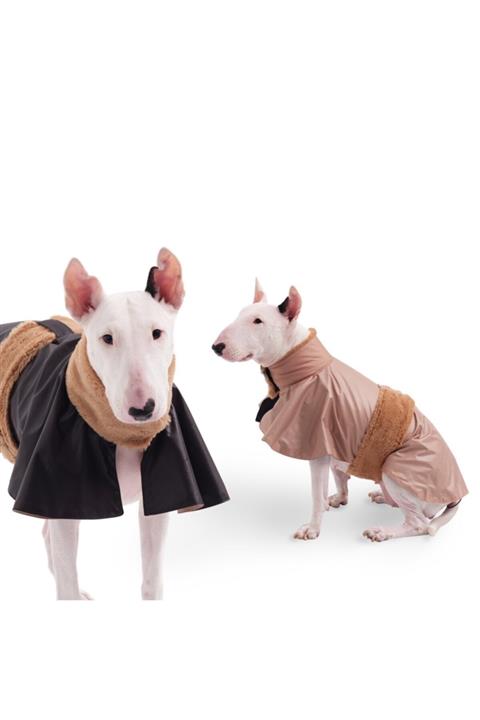 Ciconia Peluş Detaylı Çift Taraflı Köpek Yağmurluğu, Köpek Kıyafeti