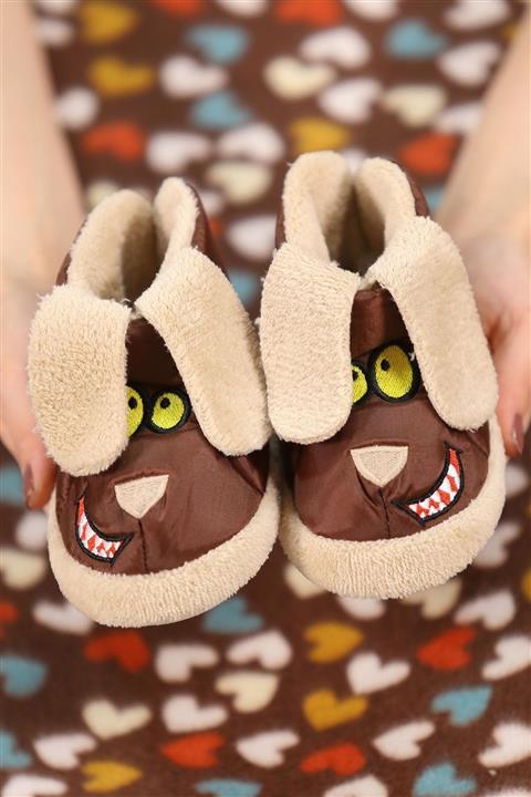 Nissir Kahverengi Çocuk Panduf