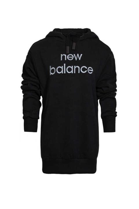 New Balance Lifestyle Siyah Kadın Kapüşonlu Sweatshirt  Wph3107-bk