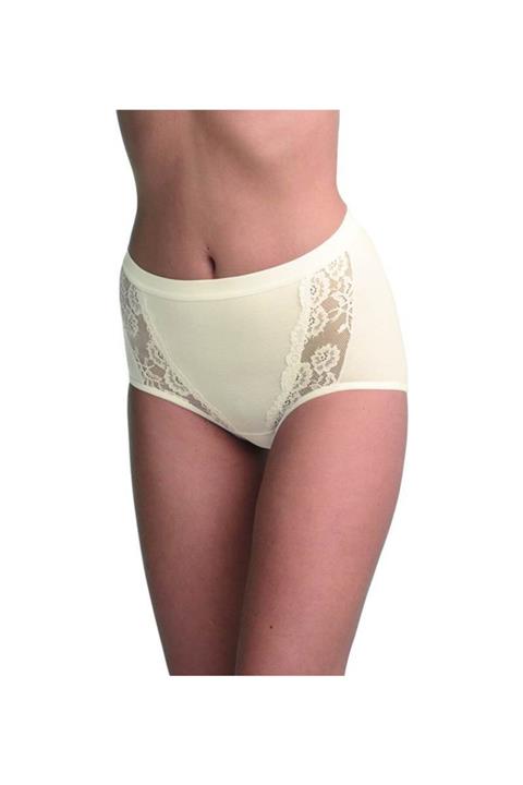 Blackspade Kadın Slip Külot Dantelli Private 1316 - Krem