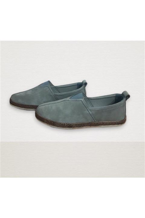 THE ACROWMEN SHOES Erkek Gri Nubuk Hakiki Deri Ortopedik Çorap Gibi Kulllanabileceğiniz Günlük Ayakkabı 1046
