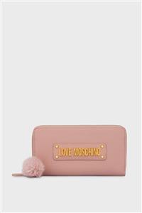 Love Moschino Logolu Aksesuar Detaylı Fermuarlı Cüzdan Kadın Cüzdan Jc5673pp0dkn0600