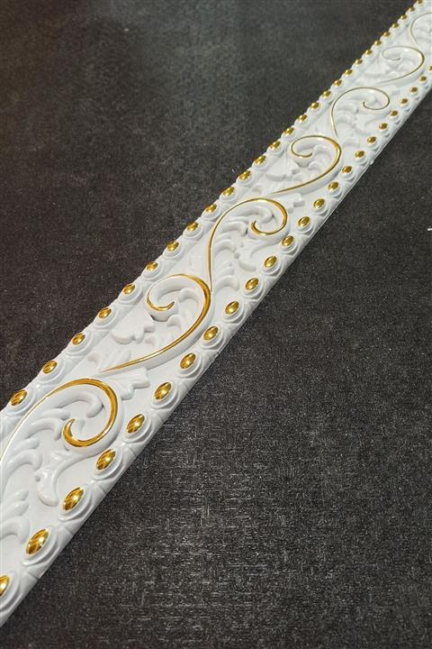 Decomarket Decogold Beyaza Altın Saray Tavan Bordür 8,5*102,5 Cm