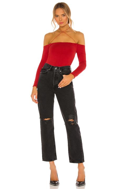 By Kul Design Kadın Kırmızı Bodysuit